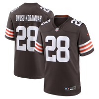 Cleveland Browns Jeremiah Owusu-Koramoah Brown Game Player Jersey