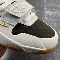 Low Top Sneakers, White Yellow Brown Colorway, Leather Footwear, Reverse Hook Design, Lace Up Design, Casual Gift for Sneaker Fans