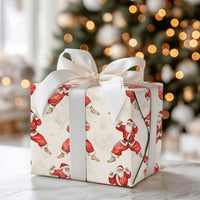 Martial Arts Holiday Gift Wrap, Karate Santa Christmas Wrapping Paper, Humorous Secret Santa Wrapping Paper, Novelty Christmas Gift Wrap Roll
