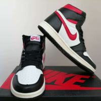 Sneakers, White Black Red Colorway, Lace Up Design, Casual Gift for Sneaker Fans