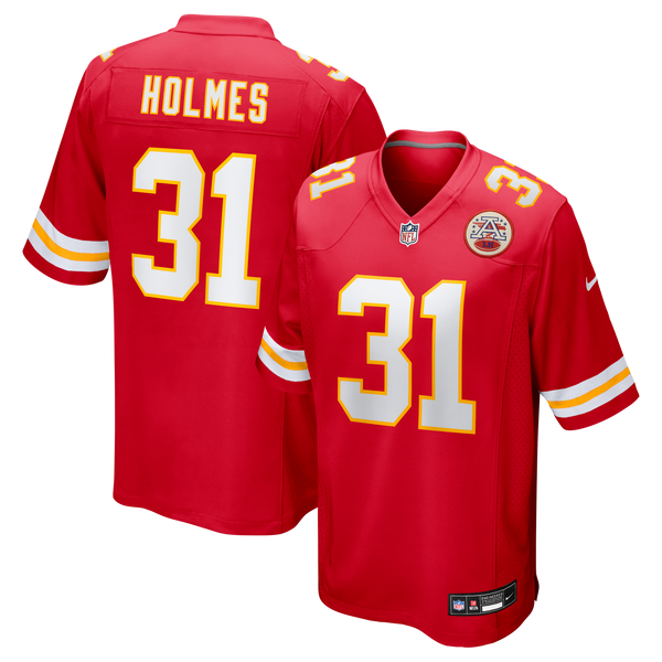 Kansas City Chiefs Priest Holmes Red Game Retired Player Jersey