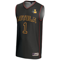 #1 Loyola Chicago Ramblers Lightweight Basketball Jersey - Black