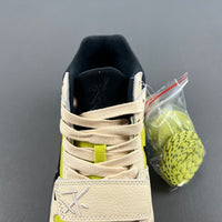 Low Top Sneakers, Neon Green Black Yellow Colorway, Reverse Hook Design, Lace Up Design, Casual Gift for Sneaker Fans