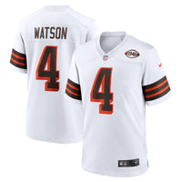 Cleveland Browns Deshaun Watson White Alternate Game Jersey