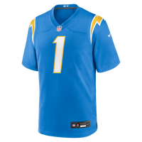 Los Angeles Chargers Number 1 Dad Powder Blue Game Jersey