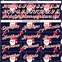Personalized Holiday Performance T-Shirt, Custom Santa Candy Cane Christmas Shirt, Custom Name Number Athletic Shirt, Xmas Sport Fan Tee