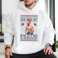 Humorous Football Coach Sweatshirt, Football Coach Ugly Christmas Hoodie, Motivational Sports Hoodie, Holiday Game Day Pullover, Coach Present