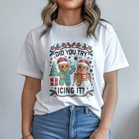 Gingerbread Icing Pun Tee, Physical Therapy Christmas T-Shirt, Humorous PT Holiday Shirt, Physical Therapist Christmas Shirt, PTA Xmas Present