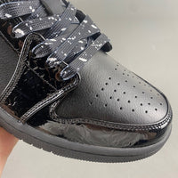Low Top Sneakers, Black Colorway, Lace Up Design, Casual Gift for Sneaker Fans