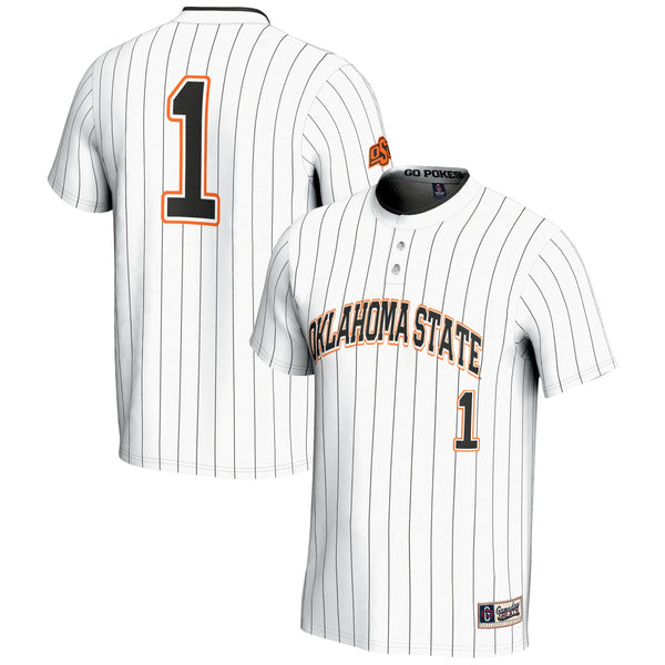 #1 Oklahoma State Cowboys Lightweight Softball Jersey - White