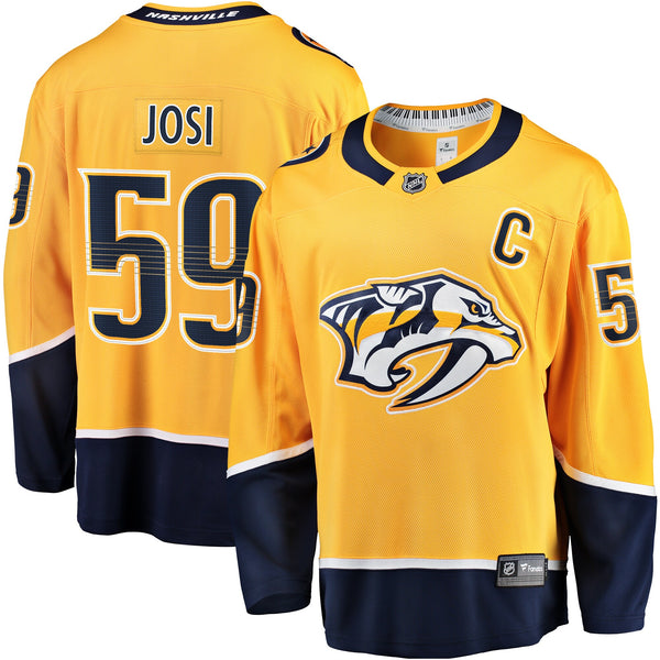 Nashville Predators Roman Josi Gold Home Breakaway Jersey