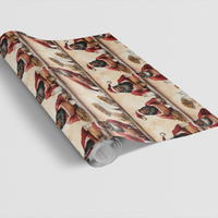Santa Cookie Break Christmas Wrapping Paper, Black Santa Wrapping Paper, Whimsical Holiday Gift Wrap, Adorable Christmas Present Wrapping Paper