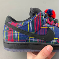 Low Top Sneakers, Blue Red Colorway, Lace Up Design, Casual Gift for Sneaker Fans