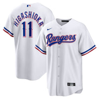 Texas Rangers Kyle Higashioka White Home Replica Jersey