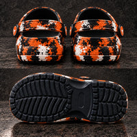 TEX Splatter - Burnt Orange Longhorn Statement Clogs