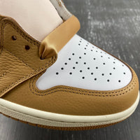 High Top Sneakers, Brown White Colorway, Lace Up Design, Casual Gift for Sneaker Fans