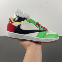 Low Top Sneakers, White Black Green Yellow Colorway, Reverse Hook Design, Lace Up Design, Casual Gift for Sneaker Fans
