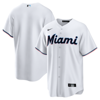 Miami Marlins White Home Big & Tall Replica Jersey