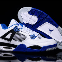 Sneakers, White Blue Colorway, Lace Up Design, Casual Gift for Sneaker Fans