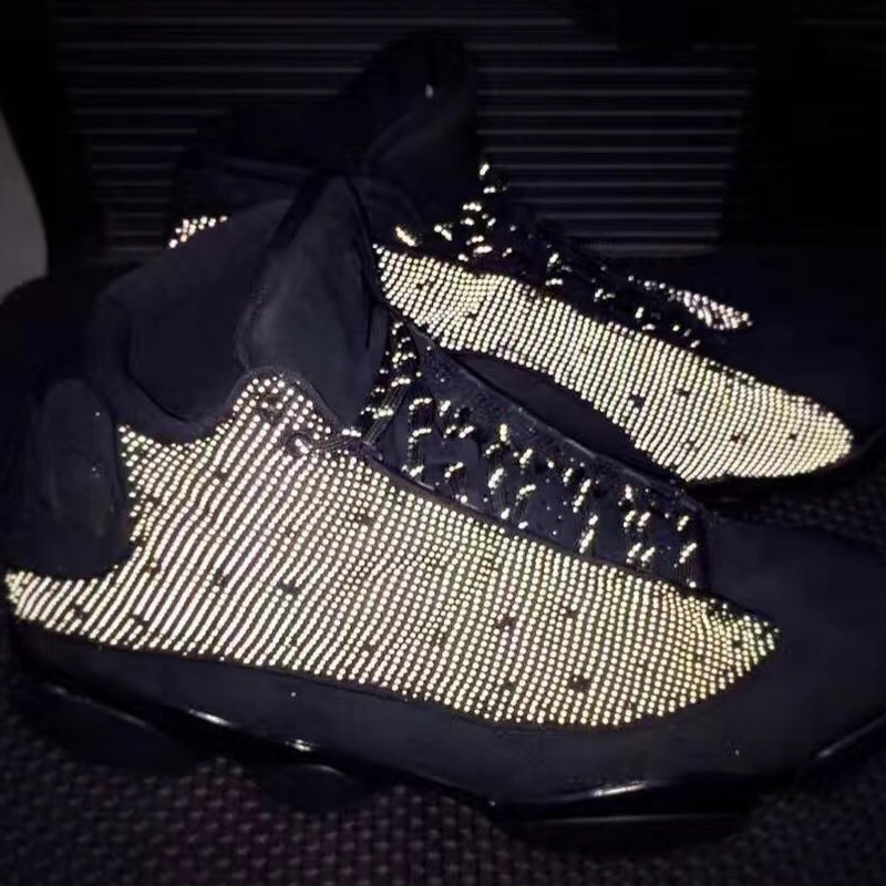 Sneakers, Black Colorway, Reflective Detail, Lace Up Design, Casual Gift for Sneaker Fans