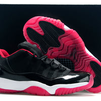Low Top Sneakers, Black Pink Colorway, Lace Up Design, Casual Gift for Sneaker Fans