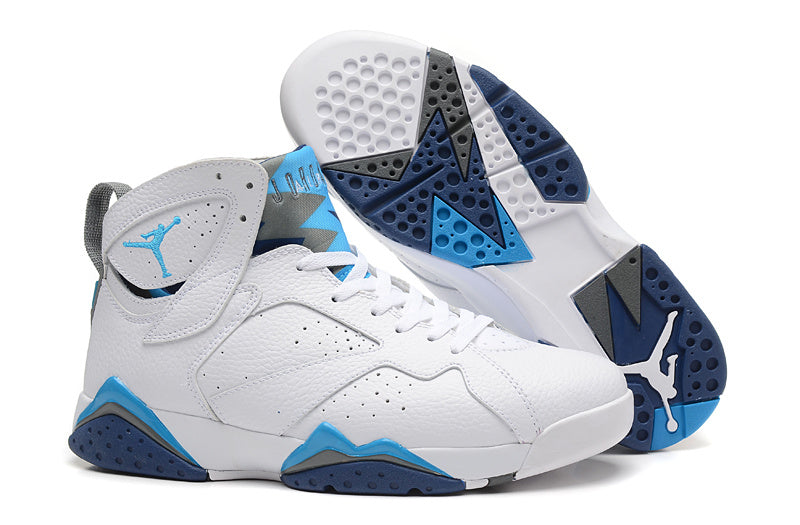 Sneakers, White Blue Colorway, Lace Up Design, Casual Gift for Sneaker Fans