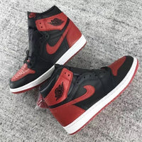 Sneakers, Black Red Colorway, Lace Up Design, Casual Gift for Sneaker Fans