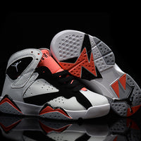 Sneakers, Gray Black Red Colorway, Lace Up Design, Casual Gift for Sneaker Fans