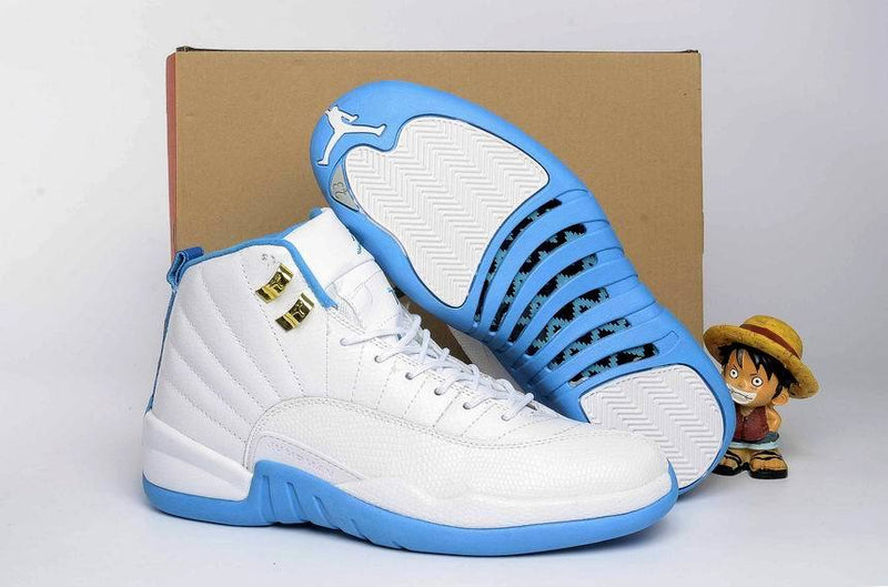 Sneakers, White Blue Colorway, Lace Up Design, Casual Gift for Sneaker Fans
