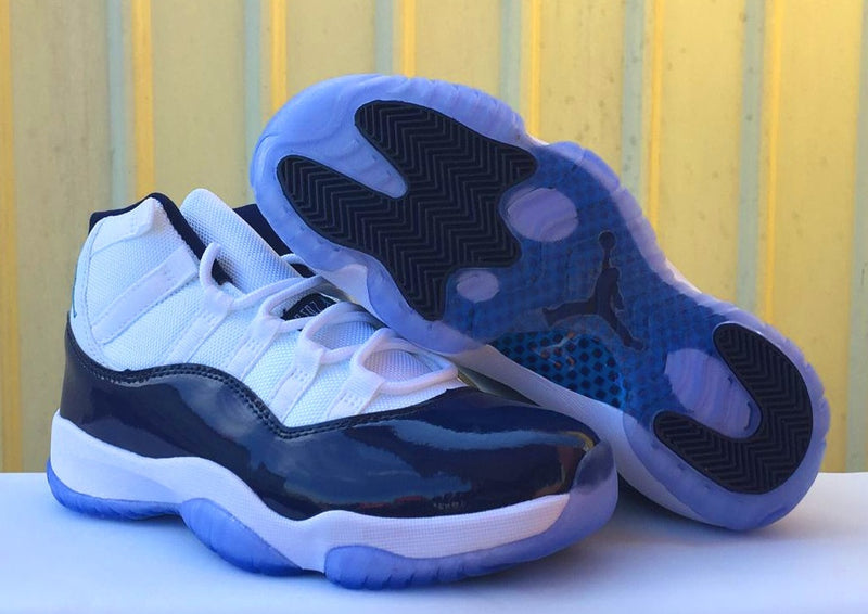Sneakers, White Blue Colorway, Lace Up Design, Casual Gift for Sneaker Fans