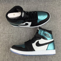 Sneakers, Black White Teal Colorway, Lace Up Design, Casual Gift for Sneaker Fans