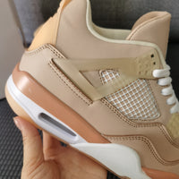 Retro Basketball Shoes, Tan Colorway, Lace Up Design, Casual Gift for Shoe Lovers