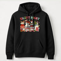Humorous Medical Christmas Hoodie, Silent Night Medicine Vial Hoodie, Healthcare Worker Hoodie, Adorable Nurse Hooded Sweatshirt, Holiday RN Present