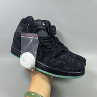 High Top Sneakers, Black Colorway, Lace Up Design, Casual Gift for Sneaker Fans