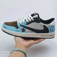 Low Top Sneakers, Gray Teal Colorway, Lace Up Design, Casual Gift for Sneaker Fans