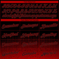 Custom Basketball Jersey - Black Red Fade Fashion Authentic City Edition