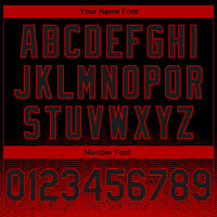 Custom Basketball Jersey - Black Red Fade Fashion Authentic City Edition