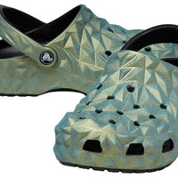 Classic Clogs - Geometric Iridescent - Green / Black - Style 209841-001