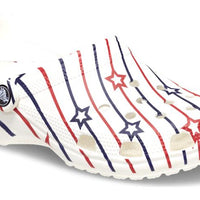 Classic Clogs - White / Blue / Red - Style 208877-94S