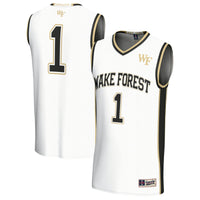 #1 Wake Forest Demon Deacons Lightweight Basketball Fashion Jersey - White
