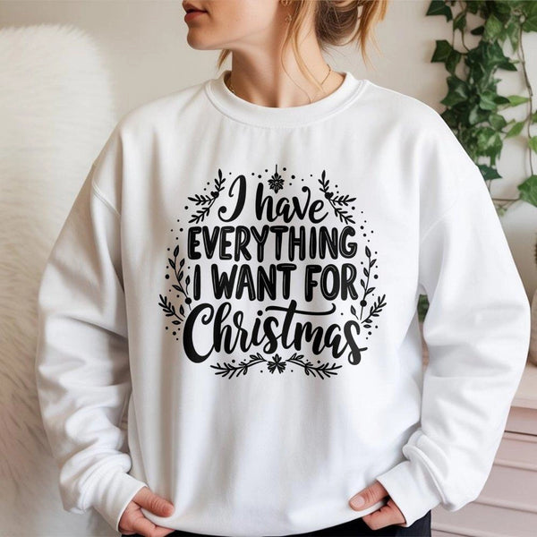 Snowflake Holiday Slogan Crewneck, It's Me I'm Everything Christmas Sweatshirt, Humorous Sarcastic Xmas Sweater, Adorable Win