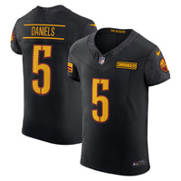 Washington Commanders Jayden Daniels Black Alternate Elite Jersey