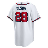 Atlanta Braves Matt Olson White Home Replica Player Jersey