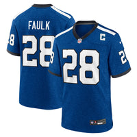 Indianapolis Colts Marshall Faulk Blue Retired Player Alternate Game Jersey