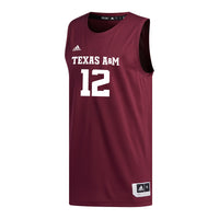 #12 Maroon Texas A&M Aggies Replica Basketball Jersey