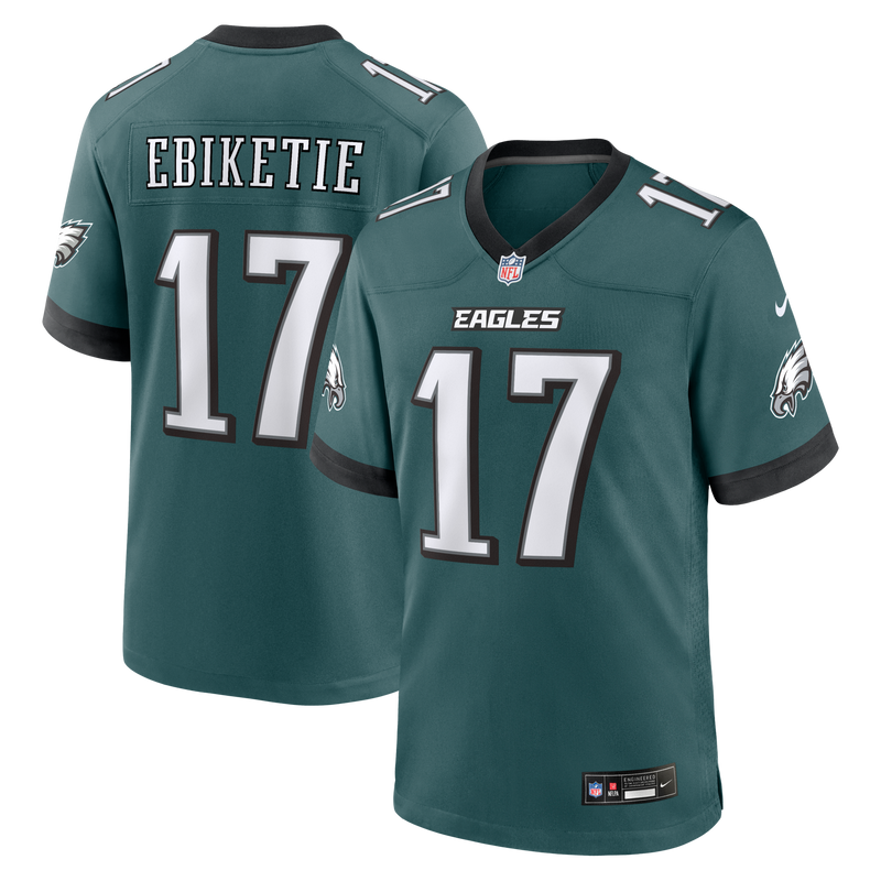 Philadelphia Eagles Arnold Ebiketie Midnight Green Team Game Jersey