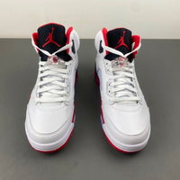 High Top Sneakers, White Black Red Colorway, Leather Footwear, Lace Up Design, Casual Gift for Sneaker Fans