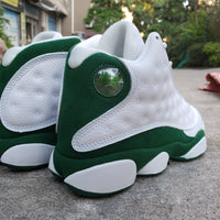Sneakers, White Green Colorway, Lace Up Design, Casual Gift for Sneaker Fans