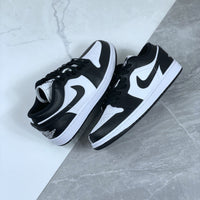 Low Top Sneakers, White Black Colorway, Lace Up Design, Casual Gift for Sneaker Fans