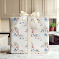 Scientist Christmas Gift Wrap, Mrs Claus Chemistry Wrapping Paper, STEM Science Holiday Paper, Adorable Chemistry Wrap, Festive Wrapping Paper